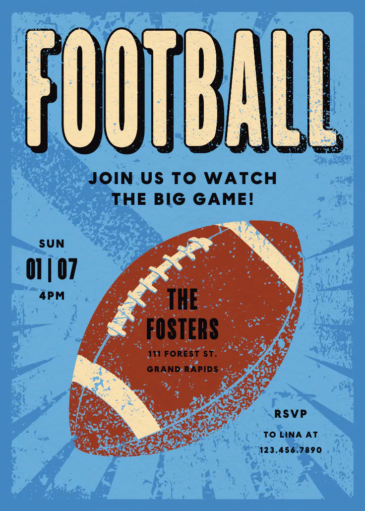 Game day filter - spor ve oyun davetiyesi